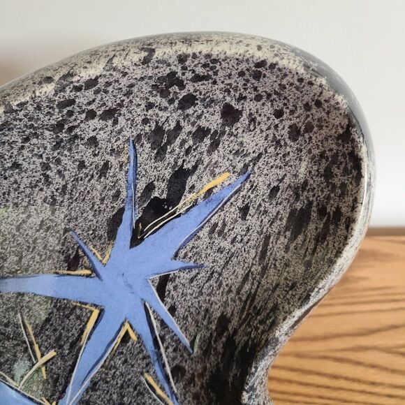 Vintage 1951 OOAK Handcrafted MCM Large Trinket Catchall Tray Stars Serving Bowl - Picture 5 of 16